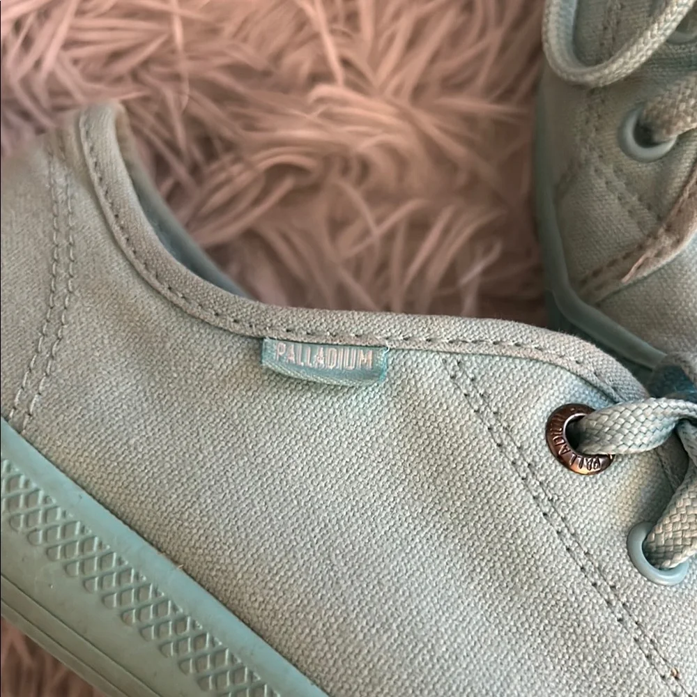 Palladium Blue Sneakers Lightweight Canvas Casual - Picture 3 of 8